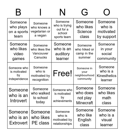 Careers 8 BINGO Card Careers 8 BINGO Card