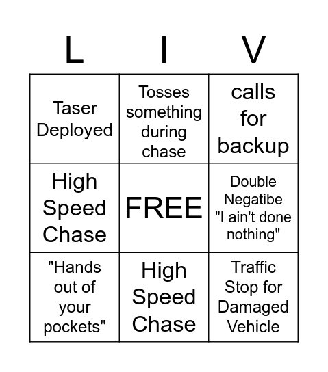 OP Live BINGO Card