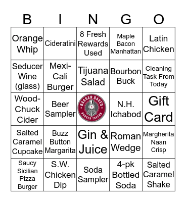 Bagger BINGO Card