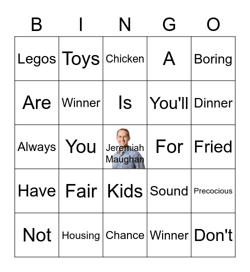 Fair Housing Bingo Card