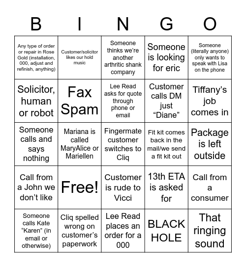if you bad mouth shoofly pie you automatically loose Bingo Card