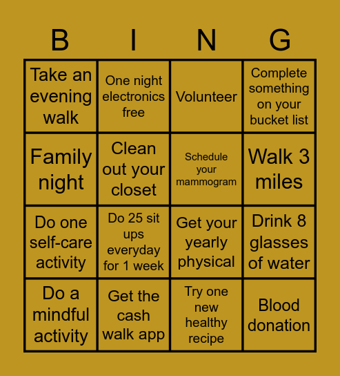 Blackhawk Bingo Card