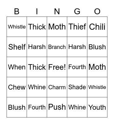 Hh Blends Bingo Card