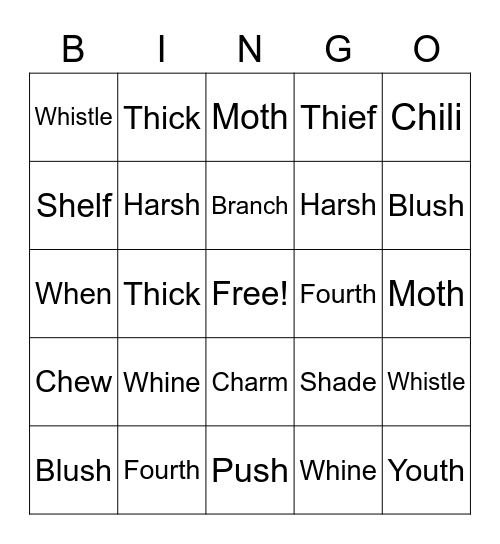 Hh Blends Bingo Card