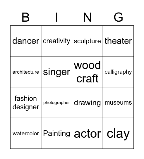 Relative Clauses BINGO Card