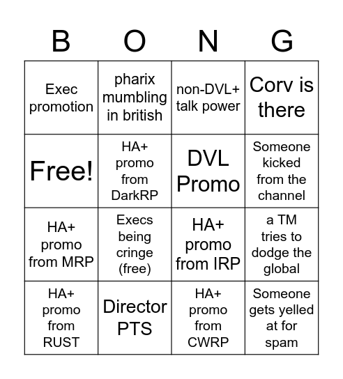 Global Bingo Card