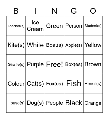 Bingo Card