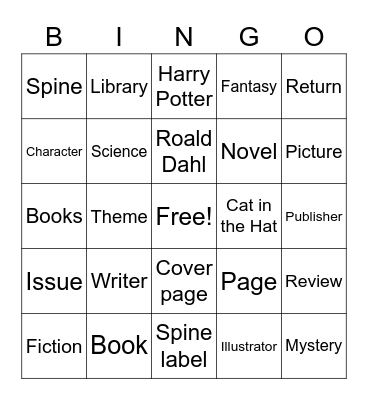 Library Bingo Card