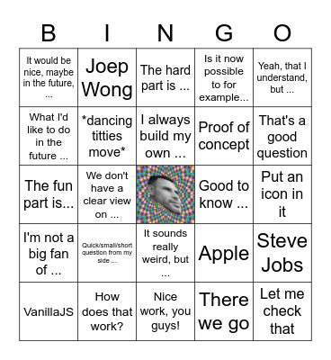 Dennis Bingo Card