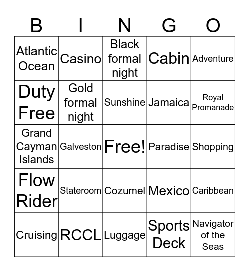 Where are we going? What are we doing? Bingo Card