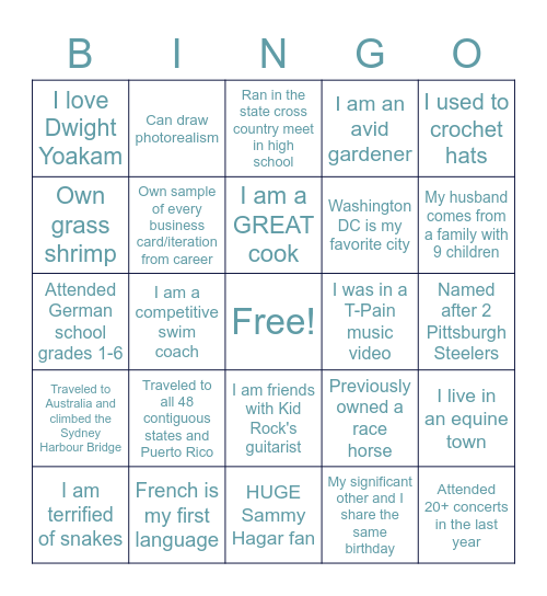 2022 Annual Sales Meeting | Human Bingo Card