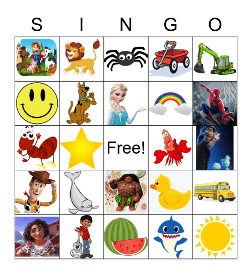 Name the tune! Bingo Card