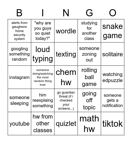 Bingo Card