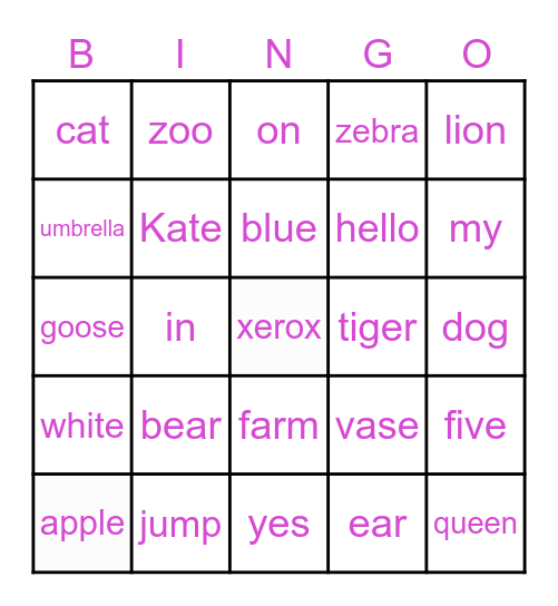 easy-to-read-bingo-card