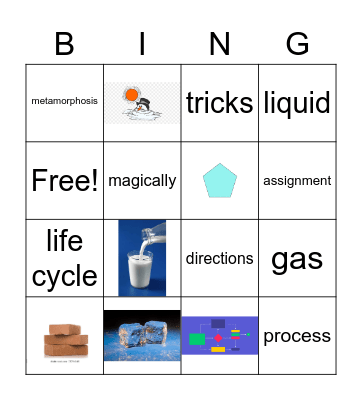 Vocabulary Bingo Card