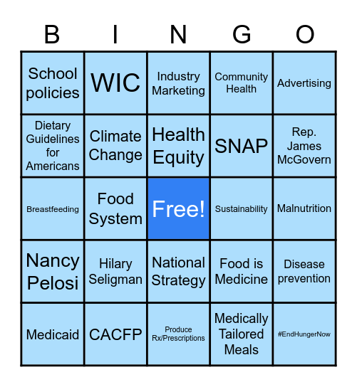 White House Conference - HARD Bingo Card