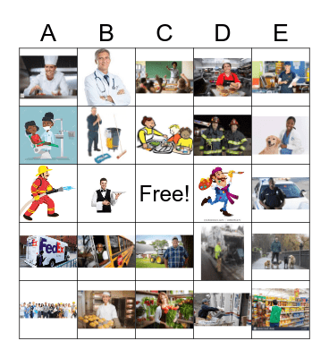 Careers Bingo Card