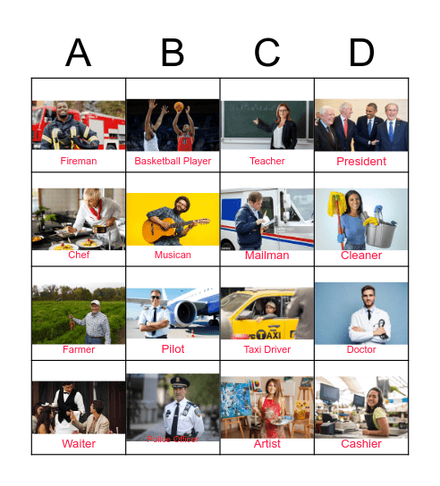 Careers Bingo! Bingo Card