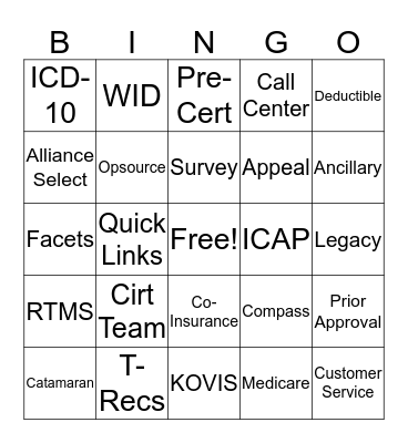 Wellmark Bingo  Bingo Card