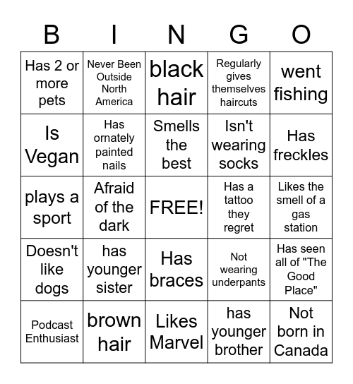 UBC Collab Bingo Card