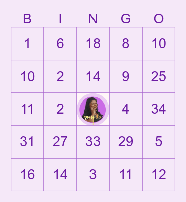 Aniversário da Rosi  quarentei Bingo Card