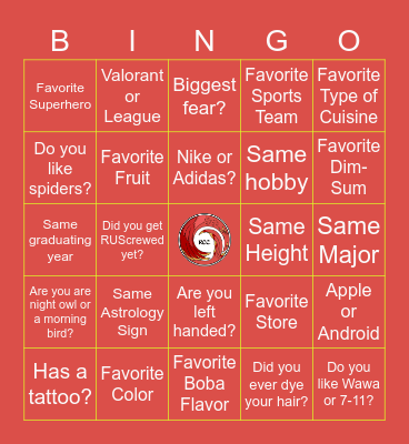 Plushie Making Bingo Card