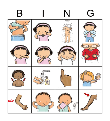 Mijn lichaam Bingo Card