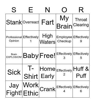Señor Bingo Card