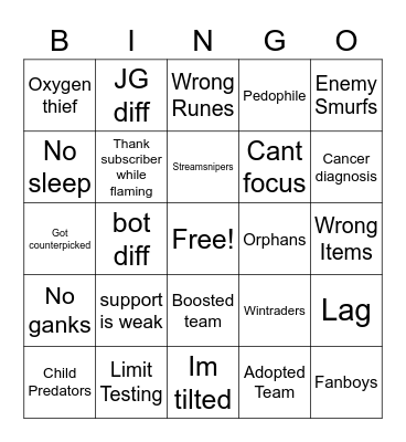 Tarzaned Mid Bingo! Bingo Card
