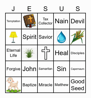 Bible Bingo Card