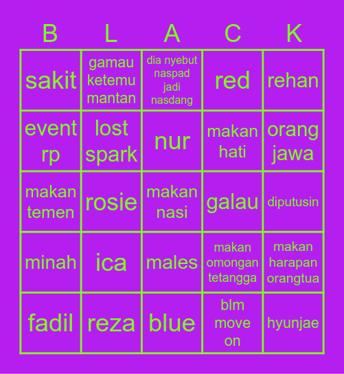 perabbot Bingo Card