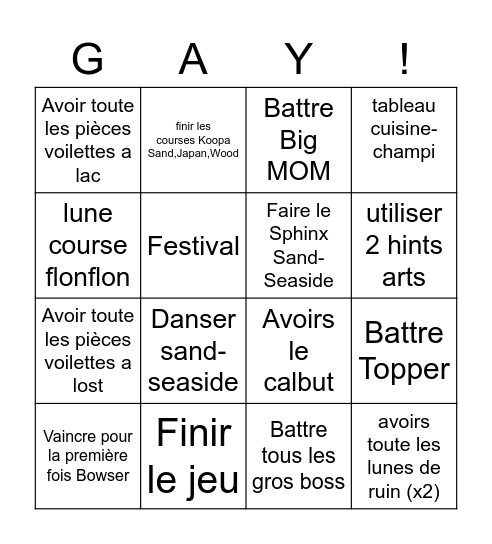 Bingo SMO avec un petit Bingo Card