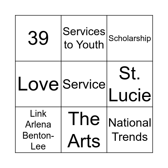 LINK-GO Bingo Card