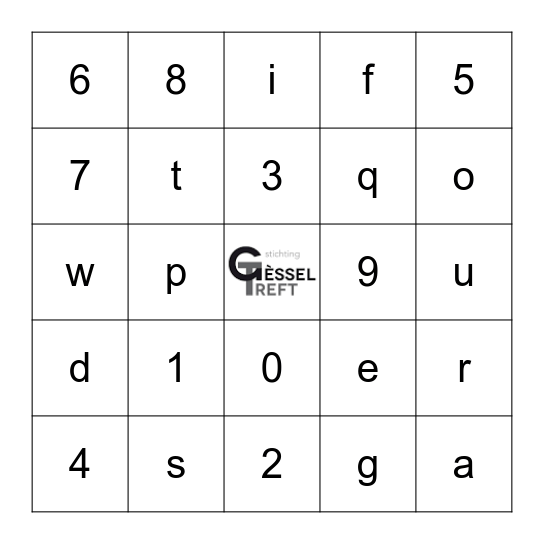 Gèssel Treft Bingo Card