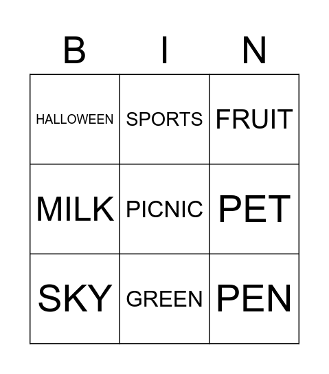 Xbro Bingo Card