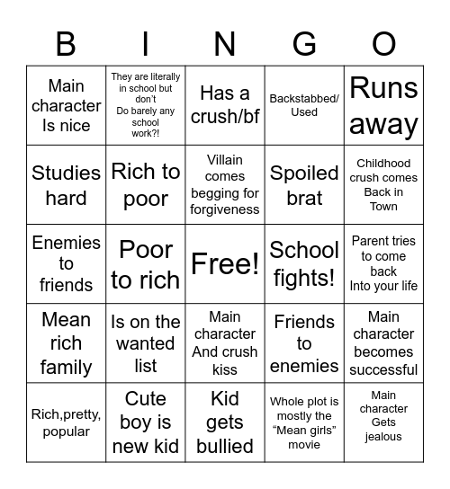 MSA bingo v1 Bingo Card