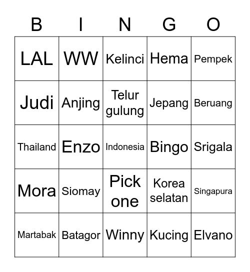 JAEMINnite (ADJI) Bingo Card