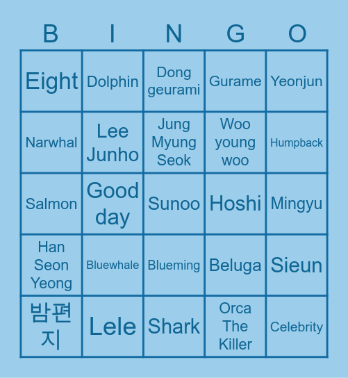 Whaletells BINGO Card