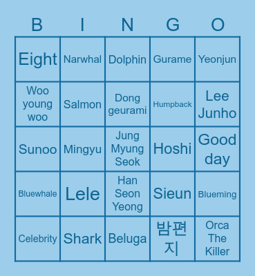 Whaletells BINGO Card