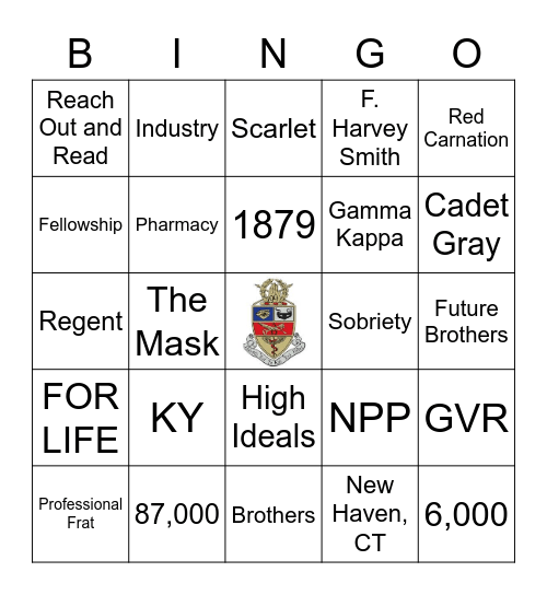 Future Brother Bingo Card