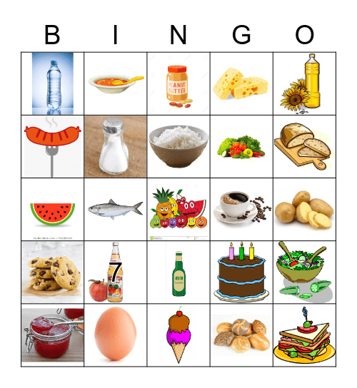 FOOD Bingo Card