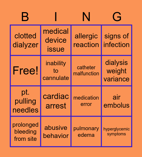 So Unusual Bingo Card