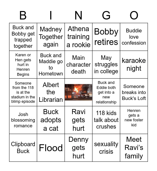 911 Bingo Card