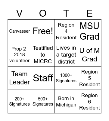 End of Summer Celebration Bingo Card