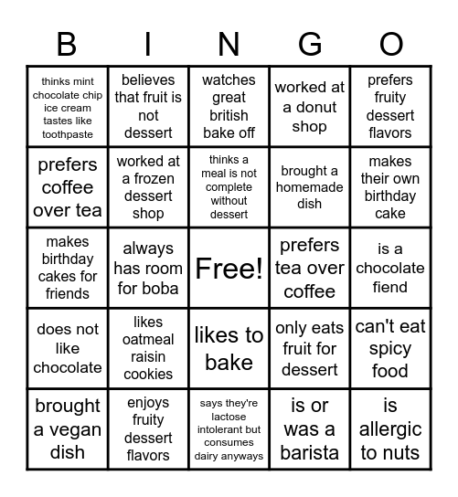 Get a signature from someone who... Bingo Card