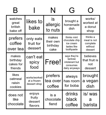 Get a signature from someone who... Bingo Card