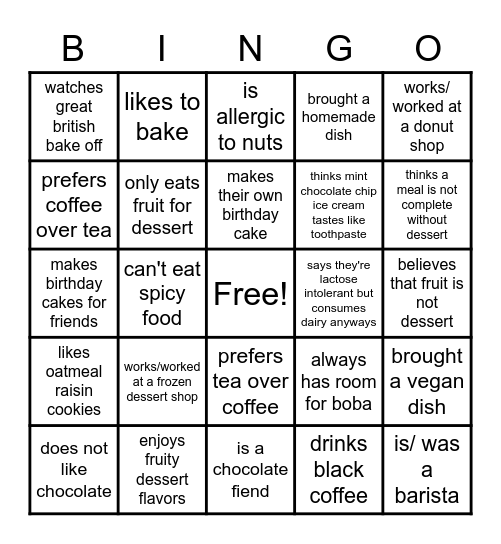 Get a signature from someone who... Bingo Card