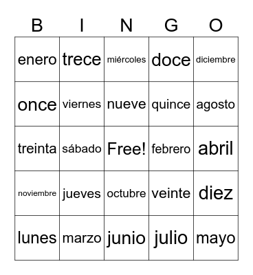 Unit 1 terms Bingo Card
