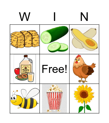 At The Orchard Bingo Card