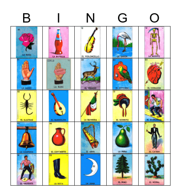 Loteria Bingo Card